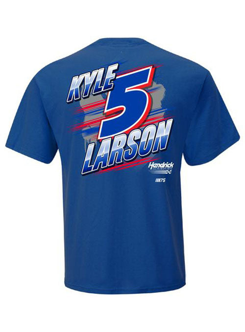 Kyle Larson Blister T-Shirt in Blue - Back View