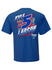 Kyle Larson Blister T-Shirt in Blue - Back View