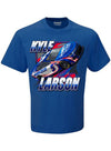 Kyle Larson Blister T-Shirt in Blue - Front View