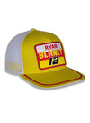 Ryan Blaney Name & Number Hat in Yellow, White and Red - Right  Side View