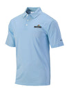 Daytona Columbia Men's Omni-WICK™ Club Invite Polo in Blue and White - Front View