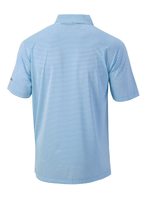 Daytona Columbia Men's Omni-WICK™ Club Invite Polo in Blue and White - Back View