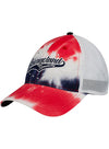 Ladies Chicagoland Tie Dye Hat in Red, White and Blue - Angled Left Side View