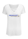 Ladies Chicagoland Speedway Cage Front T-Shirt