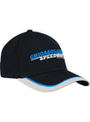 Chicagoland Flex Fit Hat in Black and Blue - Angled Right Side View