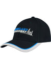 Chicagoland Flex Fit Hat in Black and Blue - Angled Left Side View