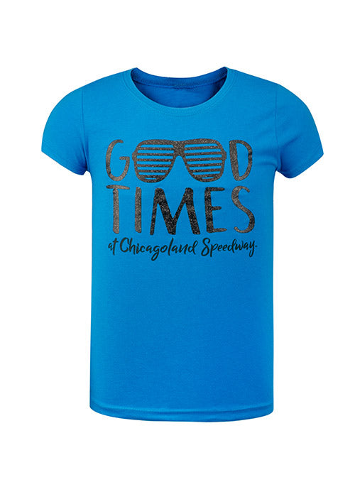 Youth Girls Chicagoland Speedway Let The Good Times Roll T-Shirt