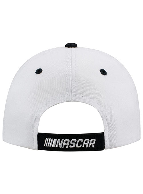 Darlington Checkered Hat in White - Back View