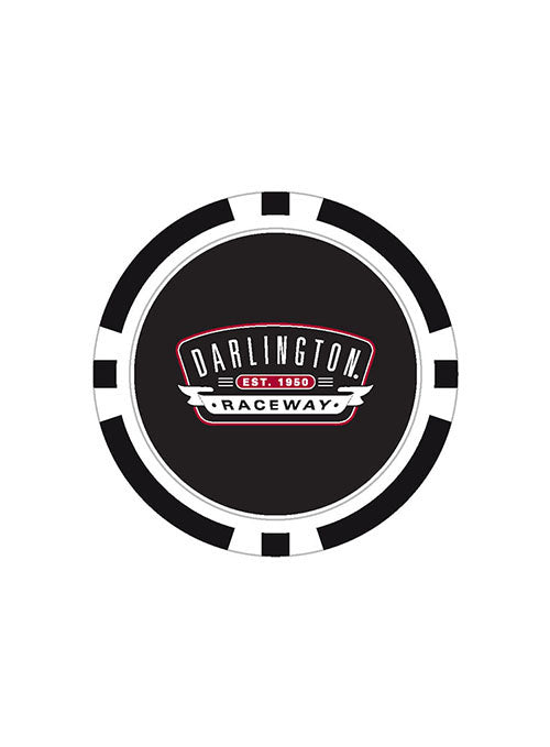 Darlington Poker Chip Ball Marker in Black- Front View