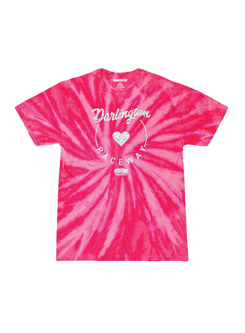 Youth Girls Darlington Tie Dye T-Shirt in Pink- Front View