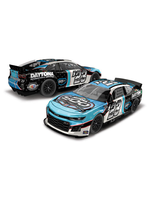 2023 Daytona 500 1:64 Official Program Diecast in Black, Blue and White - Front and Back Side Views