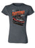 2023 Ladies Daytona 500 Ghost Car T-Shirt in Dark Heather Grey - Front View