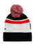 2023 Daytona International Speedway Knit Hat in Black, Red and White - Back View