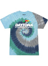 Daytona Tie Dye T-Shirt - Green/Blue/Grey