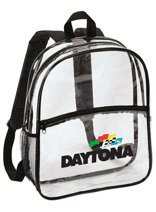 Daytona International Speedway Clear Backpack - Front View