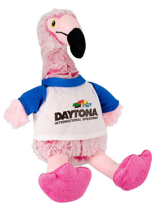 Daytona International Speedway Plush Flamingo in Pink - Front View