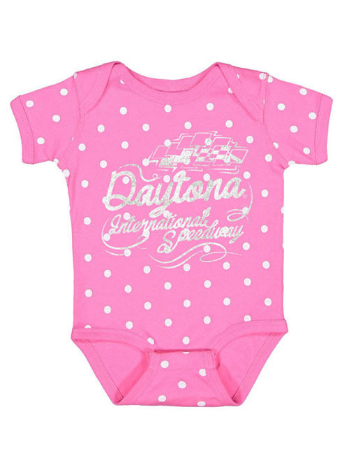 Infant Girls Daytona Onesie in Pink - Front View