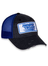 Kyle Larson Sponsor Hat in Dark Grey and Blue - Right Angled Front View