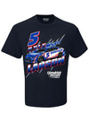 Kyle Larson Groove T-Shirt in Blue- Front View