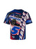 Youth Kyle Larson Sublimated T-Shirt in Blue- Back View