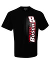 Kyle Busch Name & Number T-Shirt in Black - Back View