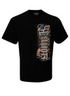 Chase Elliott Camo Patriotic T-Shirt in Black - Front View