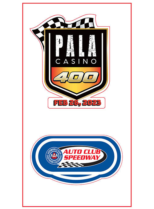 2023 Pala Casino 400 2-Pack Decal - Front View