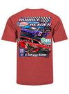 2022 Auto Club Double Header T-Shirt in Red- Back View