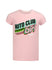 Youth Auto Club Speedway Girls T-Shirt in Pink - Front View
