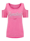 Ladies Homestead-Miami Speedway Cold Shoulder T-Shirt