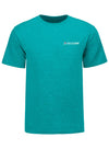 Homestead-Miami Logo T-shirt in Heather Sea Green - Front View
