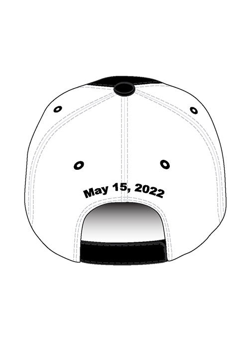 2022 Advent Health 400 at Kansas Hat in Black and White - Back View