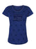 2022 Ladies Hollywood Casino 400 Stars T-Shirt in Royal Blue - Front View
