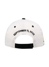 Hollywood Casino 400 Checkered Hat in White - Back View