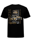 2022 Hollywood Casino 400 Ghost Car T-shirt in Black - Back View