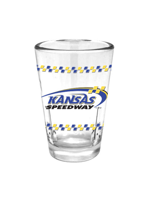 Kansas Speedway Shot Glass - Front View