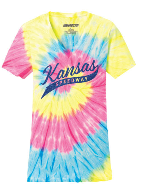 Ladies Kansas Tailsweep T-Shirt in Multicolor- Front View