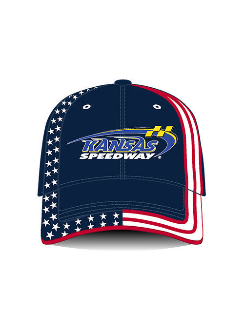 Kansas Speedway Americana Hat in Blue- Front View