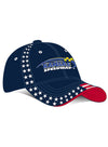 Kansas Speedway Americana Hat in Blue- Side View