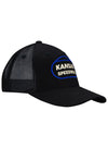 Kansas Tonal Outline Hat in Black - Right Side View