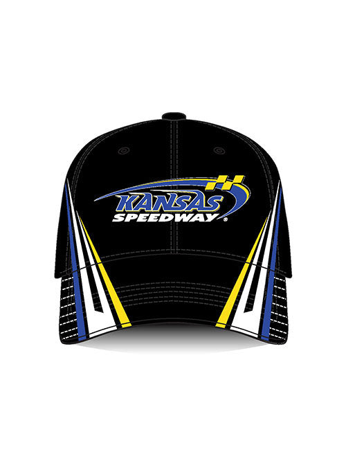 Youth Kansas Speedway Speed Racer Hat in Black- Front View