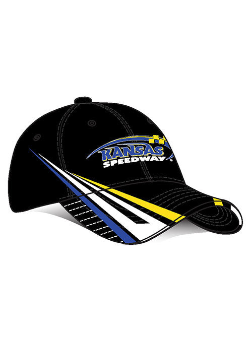 Youth Kansas Speedway Speed Racer Hat in Black- Side View