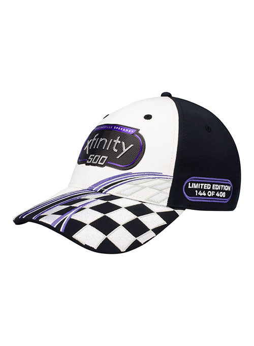 2022 Xfinity 500 Limited Edition Hat in Black and White - Left Side View