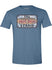 Martinsville Hot Dog Stand T-Shirt in Indigo Blue - Front View