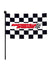 Martinsville Speedway Checkered Stick Flag