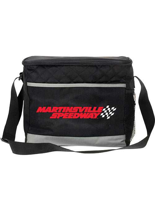 Martinsville Speedway Cooler in Black and Red - Front View