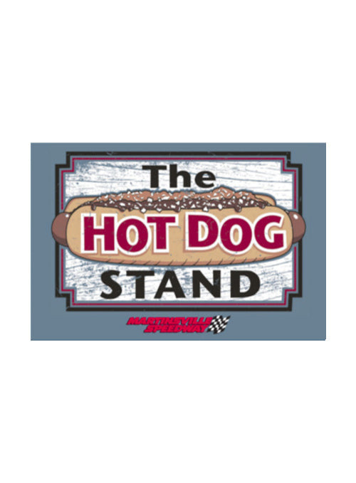 Martinsville Speedway 2x3 Hot Dog Magnet - Front View