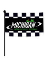 Michigan International Speedway Checkered Stick Flag