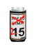 NASCAR Speed Limit 16 oz Can Cooler in White and Red - Front View