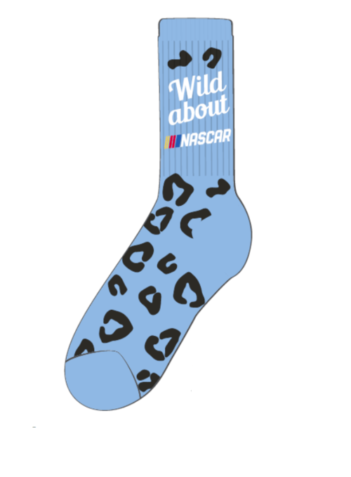 Wild About NASCAR Socks - Left Side View